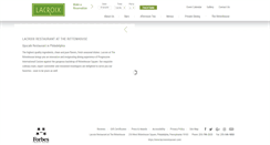 Desktop Screenshot of lacroixrestaurant.com