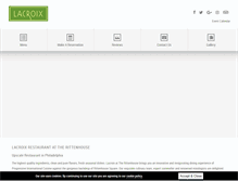 Tablet Screenshot of lacroixrestaurant.com